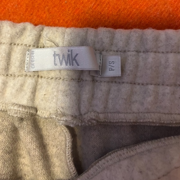 Beige cream felt wool blend high waist wide leg pants NWT - Picture 4 of 8